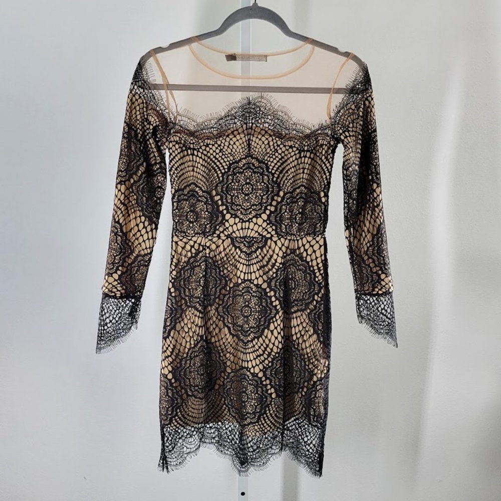 FOR LOVE AND LEMONS grace mini dress in lace Sz XS - Picture 5 of 7